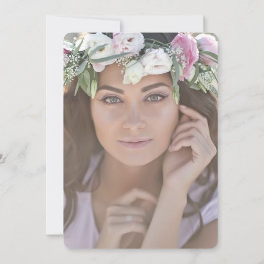 BOHOフローラ卒業パーティ招待状 招待状 (裏面)