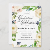 BOHOフローラ卒業発表、パーティー招待状 招待状 (裏面)