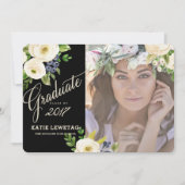 BOHOフローラ卒業発表、パーティー招待状 招待状 (正面)