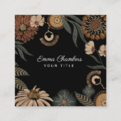 Bohoフローラ名刺 スクエア名刺 (正面)