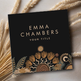 Bohoフローラ名刺 スクエア名刺