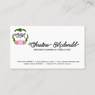 Bohoフローラ名刺 – ミニマルユニークリスト 名刺