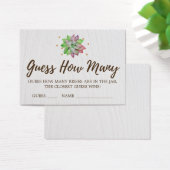 Bohoフローラ多肉的な推測キスカードの数 (デスク)