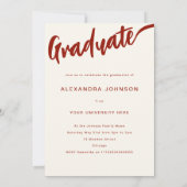 Bohoフローラ大学院写真スクリプト卒業パーティー 招待状 (裏面)