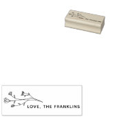 Bohoフローラ姓 ラバースタンプ (押印)