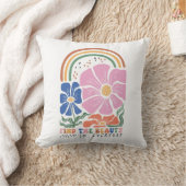 Bohoフローラ引用文「フィン・ザ・美しい」 クッション (ブランケット)