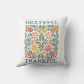 Bohoフローラ引用文「感謝の感謝」 クッション (裏面)