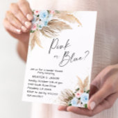 Bohoフローラ性別パーティーの表示 招待状