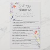 Bohoフローラ新郎は何と言ったブライダルゲーム (正面)