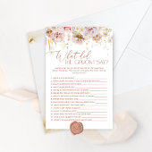 Bohoフローラ新郎は何と言ったブライダルゲーム