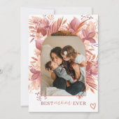 Bohoフローラ最高のアーチ母の母の日 カード (正面)