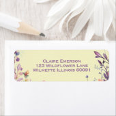 Bohoフローラ枠の招待 ラベル (インサイチュ)