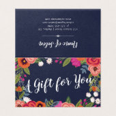 Bohoフローラ枠 – ギフト券 (外部フラット)