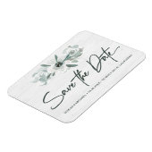 Bohoフローラ水の色日付を保存する手書き マグネット (左側)