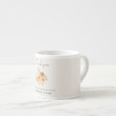 Bohoフローラ水彩先生有難う エスプレッソカップ (正面右)