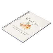 Bohoフローラ水彩先生有難う ノートブック (左側)