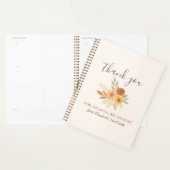 Bohoフローラ水彩先生有難う プランナー手帳 (ディスプレー)