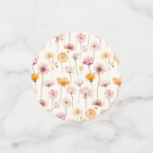 Bohoフローラ水彩野草卒業 コンフェッティ (スモール正面)