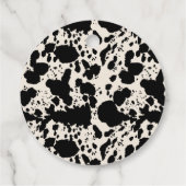 Bohoフローラ牛の赤ちゃんシャワー フェイバータグ (裏面)