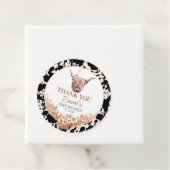 Bohoフローラ牛の赤ちゃんシャワー フェイバータグ (インサイチュ)