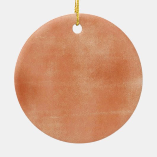 Bohoフローラ私たちの初めてのクリスマスは私たちの新しい家 セラミックオーナメント (裏面)