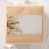 Bohoフローラ秋の結婚式空白の接着名タグ ラベル (インサイチュ)