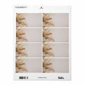 Bohoフローラ秋の結婚式空白の接着名タグ ラベル (フルシート)