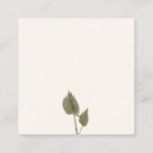 Bohoフローラ秋秋の結婚式エンクロージャカード エンクロージャーカード (裏面)