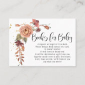 BOHOフローラ紅葉秋フラワーズブックスベビー 名刺 (正面)