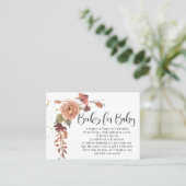 BOHOフローラ紅葉秋フラワーズブックスベビー 名刺 (スタンド正面)