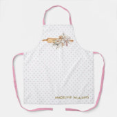 Bohoフローラ素朴のPinベーカリー名 エプロン (正面)