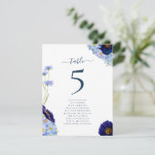 Bohoフローラ結婚のテーブル番号グラフ (スタンド正面)