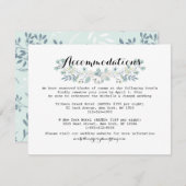 Bohoフローラ結婚の宿泊施設の挿入カード エンクロージャーカード (正面/裏面)