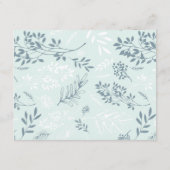 Bohoフローラ結婚の宿泊施設の挿入カード エンクロージャーカード (裏面)