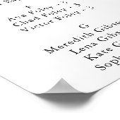 Bohoフローラ結婚の座席表 ポスター (角)