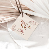 Bohoフローラ結婚の感謝ギフトラベル フェイバータグ