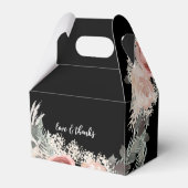 Bohoフローラ結婚の箱ギフトボックス フェイバーボックス (裏面サイド)