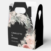 Bohoフローラ結婚の箱ギフトボックス フェイバーボックス (オープン)