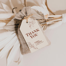 Bohoフローラ結婚の贈り物ラベル ギフトタグ