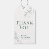 Bohoフローラ結婚の贈り物ラベル ギフトタグ (正面)