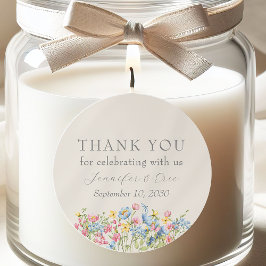 Bohoフローラ結婚式の引き出物シール ラウンドシール