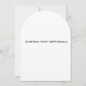 Bohoフローラ結婚式の招待カスタム、編集可能 招待状 (裏面)