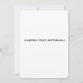 Bohoフローラ結婚式招待状 – 編集可能テンプレート 招待状 (裏面)