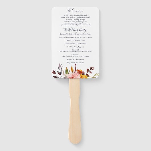 BOHOフローラ結婚番組ファン ハンドファン (裏面)