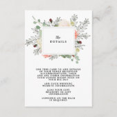 bohoフローラ結婚詳細情報カード エンクロージャーカード (正面)