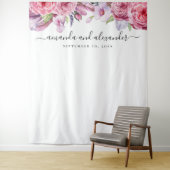 Bohoフローラ背景牡丹結婚の経歴 タペストリー (インサイチュ)