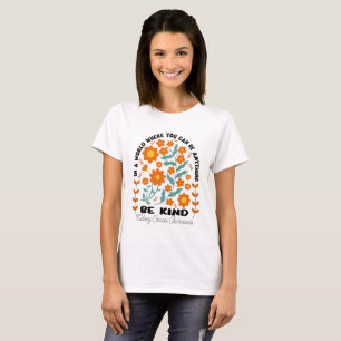 Bohoフローラ腎がんは親切である Tシャツ