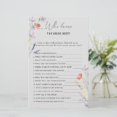 Bohoフローラ花嫁ゲームを知っ最高のている人 (スタンド正面)