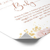 Bohoフローラ言わないベビーゲームポスター ポスター (角)