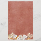 Bohoフローラ赤ちゃんシャワーのゲームはママではなく (裏面)